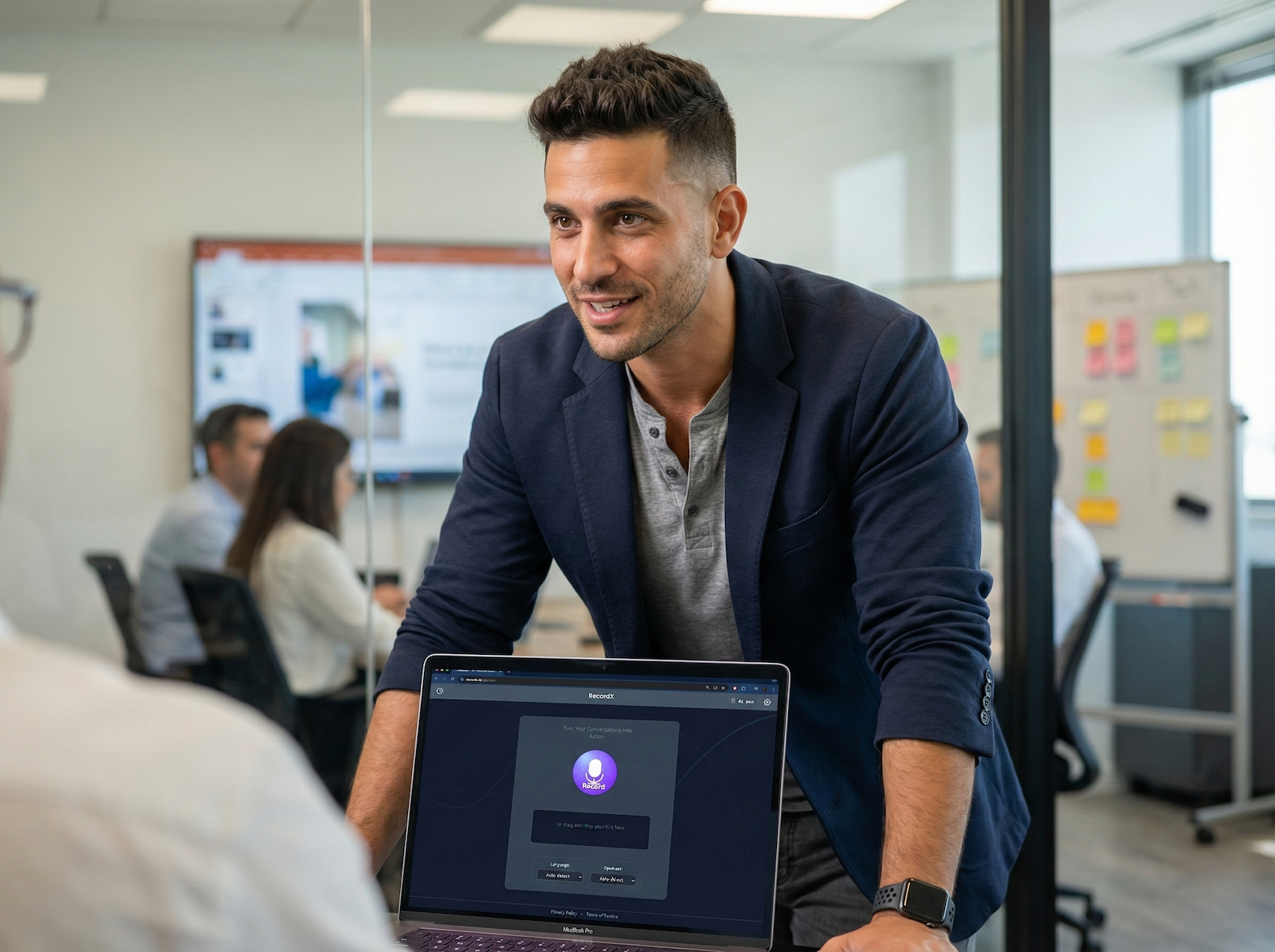 RecordX transcription workflow